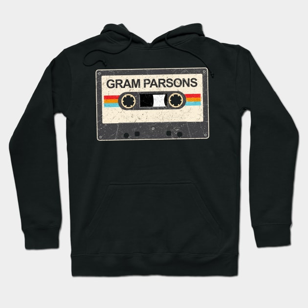 kurniamarga vintage cassette tape Gram Parsons Hoodie by kurniamarga.artisticcolorful